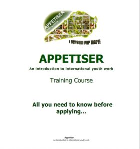 Training offers, APPETISER for international youth work